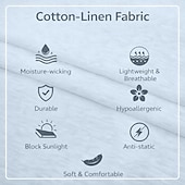 Недорогие Хлопковые Льняные Футболки-Муж. Футболка Футболка из льна Длинный рукав V-образный вырез Лето Весна Весна лето Сплошной цвет Полотняное плетение Повседневные На каждый день Уличный стиль Гладкая ткань