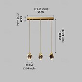 billige Klyngedesign-3-Light 5-Light 7-Light 10 cm Mulighet for demping Enkelt design Anheng Lys Krystall galvanisert Moderne Nordisk stil 85-265V