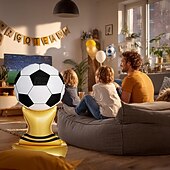 levne Světový fotbalový zápas 2026-Balení 2 ks 47palcových fotbalových balónků s trofejí pro letní fotbalový zápas 2026, football leták, mylarové balónky s trofejí, velké fotbalové párty, sportovní akce, týmové oslavy