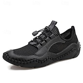 Χαμηλού Κόστους Καθημερινά Sneakers-Ανδρικά παπούτσια πεζοπορίας από τεχνητό δέρμα, αναπνεύσιμο σχέδιο για ενεργό τρόπο ζωής, ιδανικά για υπαίθριες περιπέτειες