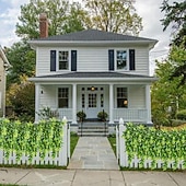 levne Umělé rostliny a zeleň-4 ks umělých závěsných rostlin, umělé bambusové listy, rostliny, umělé závěsné rostliny na terasu, verandu, venkovní rostliny, dekorace