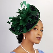 economico Fascinatori &amp; Cappelli-Copricapo affascinante Gentildonna Floreale Costume Per donna Mascherata Tè Ascot Festival delle corse di cavalli Adulti Copricapo