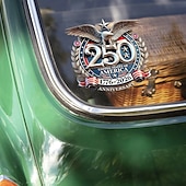  Autocolant autocolant pentru geam auto cu simbolul aniversar de 250 de ani al echipei patriotice a SUA, autocolante cu vulturul semi-centenar al Americii 1776-2026, autocolante cu steagul independenței SUA, autocolante din vinil durabile pentru geam auto