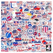  500 adesivi per il giorno dell'indipendenza americana, adesivi per il giorno dell'indipendenza presidenziale, adesivi decorativi per cappelli d'amore