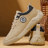 abordables Zapatos Informales con Cordones-Zapatillas casuales color canela para hombre, elegantes y cómodas para el uso diario y las aventuras al aire libre.