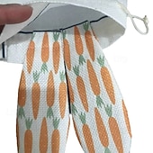 cheap Easter-6pcs Bunny Drawstring Bags, 5.91x7.09inch, Cute Carrot Rabbit Easter Gift Pouches for Party Favors, Candy, Jewelry, Surprise Packaging, Goodie Bags for Wedding, Tailgating, Spring &amp; Summer Events