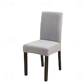 ieftine Husa scaun de sufragerie-Husă elastică pentru scaun de sufragerie, husă elastică dintr-o singură bucată, pentru scaun de hotel și restaurant, husă de protecție pentru scaun și spătar