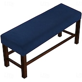 abordables Funda para silla de comedor-Funda elástica para banco, funda larga elástica para comedor, extremo de cama, banco de piano, entrada, banco para zapatos