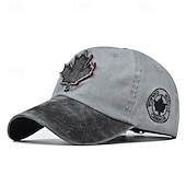 cheap Event &amp; Party Supplies-Vintage Canada Baseball Cap Maple Leaf Embroidered  Distressed Retro Dad Hat, Adjustable Cotton Outdoor Snapback Trucker Style, Unisex Casual Streetwear