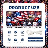 olcso 250. évforduló-USA 250. évfordulója, július 4., függetlenség napja, garázsajtó dekoráció, borító, tűzijáték, amerikai zászló, hazafias, garázsajtó, háttér, amerikai zászló, szabadság, emlékmű, party, dekorációs kellékek