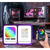 رخيصةأون أضواء زخرفية ذكية-٦/٨/١٠/١٢/٢٤ قطعة من مصابيح قرص العسل السداسية، ألواح جدارية LED تعمل بالصوت، إضاءة RGB معيارية يمكنك تركيبها بنفسك، تحكم عبر تطبيق بلوتوث، ديكور لغرفة الألعاب، غرفة النوم، غرفة المعيشة، تعمل بمنفذ