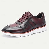 Χαμηλού Κόστους Premium δερμάτινα πάνινα παπούτσια-Ανδρικά γκρι δερμάτινα παπούτσια με κορδόνια – κλασικό φόρεμα σε casual στυλ, άνετα ρούχα γραφείου, επαγγελματικά και επίσημα ρούχα