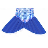  sereia Princesa sereia Vestidos Fantasia de festa temática Fantasias for Para Meninas Infantil Crianças Carnaval Baile de Máscaras Festa Feriado