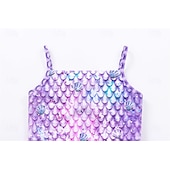  sereia Princesa sereia Vestidos Fantasia de festa temática Fantasias for Para Meninas Infantil Crianças Carnaval Baile de Máscaras Festa Feriado