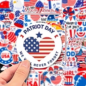  250 פיסים מדבקות ליום עצמאות ארצות הברית מדבקות פרפר אהבה ליום העצמאות האמריקאי מקורות חוצי גבולות