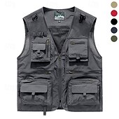 Недорогие Жилеты-Муж. Жилет для туризма и прогулок Зимнее пальто Флисовый жилет для туризма и прогулок Весна Осень на открытом воздухе Удобный Дышащий Жилет Охота Рыбалка Восхождение