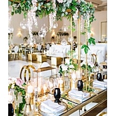 abordables Flores artificiales-12 flores artificiales de glicina de 1,1 m/pieza, blancas, densas, artificiales, de ratán, guirnalda colgante de flores de seda, decoración para fiestas en casa o bodas.