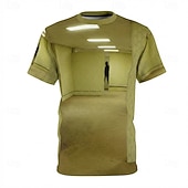 economico Magliette 3D-Maglietta da uomo Backrooms Liminal Space 3D Graphic Tee Livello 0 Yellow Rooms Horror Entity Creepypasta Maglietta a maniche corte Abbigliamento S M L XL XXL XXL