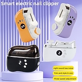 baratos Cuidados Pessoais &amp; Saúde-Cortador e lixador de unhas elétrico, aparador de unhas com motor de 3 velocidades, tipo C, operação de baixa voltagem para uso doméstico. &amp;Dispositivo de viagem para cuidados com as unhas,