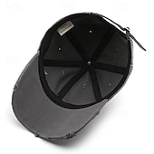 halpa Miesten pesäpallolippis-Sukupuolineutraali Pesäpallohattu Vaalea khaki Musta Puuvilla Lihaksikas Punk Muoti Vapaa-aika Kausaliteetti Päivittäin ulko- Yhtenäinen väri Ombre Aurinkovoiteet Aurinkovoide