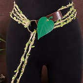 voordelige Accessoires en meer-Middeleeuws Renaissance Fancy kostuum Accessoires Elf Fee Kostuum Dames Fantasie Halloween Carnaval Prestatie LARP Ren Faire Volwassenen Helm Riem Tas