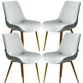  Funda elástica para silla de comedor, 4 unidades, suave, gruesa y lavable.