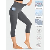 preiswerte Einfarbige Leggings-Damen Leggings Urlaub Mode Streetwear Wadenlang Hohe Taille Einfach Elastischer Bund Bequem Komfort Weich Hohe Elastizität Innen Yoga Dunkelgrau Wein Marinenblau Schwarz Frühling Herbst Lässiger