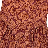 preiswerte Kleid-Mittelalterlich Renaissance Bodenlang Kleid langarm Prinz Königin A-Linie Kostüm Damen königlich Halloween Karneval Maskerade Renaissance-Messe LARP Erwachsene Kleid Ganzjahres