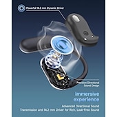 abordables Auriculares abiertos-Auriculares Q16 con traducción en tiempo real, 3 en 1 con IA, 144 idiomas, auriculares inalámbricos OWS para viajes, reuniones y negocios.