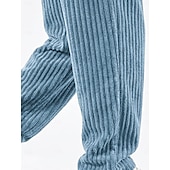  رجالي بنطلونات بنطلون مضلع السراويل الشتوية السراويل رباط الساق المستقيمة لون الصلبة راحة مكتمل الطول فضفاض مناسب للبس اليومي الأماكن المفتوحة موضة الطراز الكلاسيكي أسود أبيض غير مطاطي