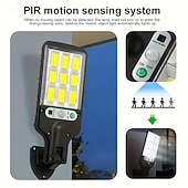 olcso Kültéri falilámpák-4/8 darabos kültéri napelemes mozgásérzékelős LED fali lámpák, 108 db gyöngy, távirányítóval, kertbe, udvarba, garázsba, ösvényre, farmra, utcai világításra, vízálló kültéri vészvilágításra