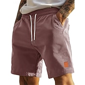 economico Pantaloncini casual-Per uomo Shorts Pantaloncini casual Pantaloncini di velluto a coste Tasca Elastico in vita Semplice Tinta unita Comodità Traspirante Sopra il ginocchio Casuale All'aperto Spiaggia Vacanza Moda Blu