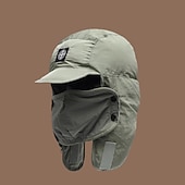 economico Cappellino da baseball da uomo-Per uomo Da aviatore Nero Verde fibra di poliestere Regolabile Caldo Sport e Outdoor All'aperto Abbigliamento casual alla moda Ciclismo Tinta unica Calore Termico Antivento