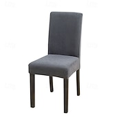 ieftine Husa scaun de sufragerie-Husă elastică pentru scaun de sufragerie, husă elastică dintr-o singură bucată, pentru scaun de hotel și restaurant, husă de protecție pentru scaun și spătar