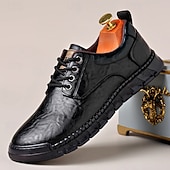preiswerte Lässige Schnürschuhe-Braune Herren-Freizeitschuhe, atmungsaktives Obermaterial mit Schnürdetails, bequeme Stützsohle, perfekt für Büro, Freizeit und Alltag