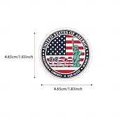  250 stuks 4 juli stickers, 5 verpakkingen van 50 patriottische waterdichte vinylstickers voor waterflessen en laptops, stickers met de Amerikaanse vlag voor Onafhankelijkheidsdag voor kinderen,