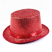 cheap Party Supplies-St. Patrick's Day Green Glitter Top Hat, Sparkling Leprechaun Hat for St Paddy's Day Irish Festival Parade, Costume Accessory for Men Women Kids, Lucky Green Shiny Party Hat, Dress Up Supplies