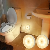  ワイヤレスLEDモーションセンサーナイトライトポータブル誘導、充電式睡眠ライト寝室リビングルームダイニングルーム暖かい光ナイトライト