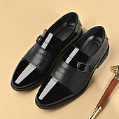 abordables Chaussures Oxford-Chaussures habillées blanches pour hommes en similicuir, élégantes et sophistiquées pour les mariages et les occasions spéciales.
