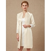 رخيصةأون يلف الأم-كم طويل معاطف / جواكيت دانتيل / ساتان زفاف / حفل / مساء مشد نسائي مع دانتيل / زينة / زر