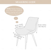  Funda elástica para silla de comedor, 4 unidades, suave, gruesa y lavable.