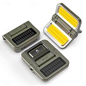 billiga Campingljus &amp;amp; lyktor-LED-campinglampor, uppladdningsbar magnetlampa, 230° rotation, vikbar, vattentät, soldriven utomhuscampinglampa för vandringstält, överlevnad, nattfiske, promenadarbete