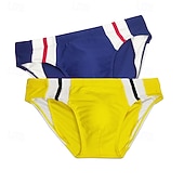 economico Costumi da bagno &amp; Pantaloni da surf-Per uomo Costume da bagno Costume da Bagno Slip mare Color-blocking Asciugatura Rapida Elastico Traspirante Pantaloni Surf Sport Acquatici Nuoto Estate