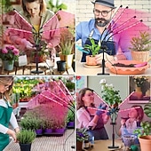 baratos Luz LED Ambiente-Luminária de mesa LED ajustável para cultivo de plantas, espectro completo para plantas de interior, hidroponia, suculentas e ervas, com 3/4/5 lâmpadas, alimentada por USB, 5V, luz suplementar para o