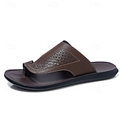 baratos Sandálias casuais-Sandálias masculinas confortáveis, leves e respiráveis, ideais para uso casual na praia e na piscina.