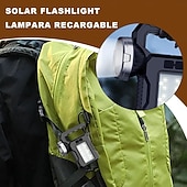 olcso Elemlámpák-újratölthető zseblámpa, ultra fényes LED-es zseblámpa, napelemes LED-es zseblámpa, nagy lumenű, szuper fényes kiegészítők, kézi zseblámpa kültéri használatra, túlélésre és otthoni biztonságra