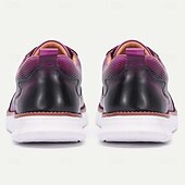 billiga Premium sneakers i läder-Herrskor i äkta läder, trendiga lila finskor, unik design för bröllop och speciella tillfällen