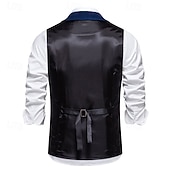 cheap Men's 1920s Costumes-Classical 1920s Retro Vintage Vest Waistcoat The Great Gatsby Groomsmen Fancy Dress Men's Carnival Masquerade Prom Party Wedding Adults' Vest Spring Fall