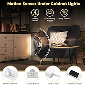 Χαμηλού Κόστους νυχτερινά φώτα αισθητήρα-3 τεμάχια έξυπνα μαγνητικά επαναφορτιζόμενα νυχτερινά φώτα LED με αισθητήρα κίνησης, ασύρματα, ρύθμιση έντασης 3 χρωμάτων, ντουλάπα, ντουλάπι, ράφι κρασιών, υπνοδωμάτιο, μπάνιο, φόρτιση USB,
