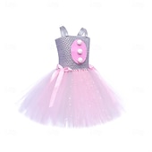 abordables Disfraz de Animal-Tutu Túnica Animal Conejo conejo de Pascua Vestidos Gracioso Niños Chica Víspera de Todos los Santos Carnaval Semana Santa Carnaval Fiesta Disfrazarse